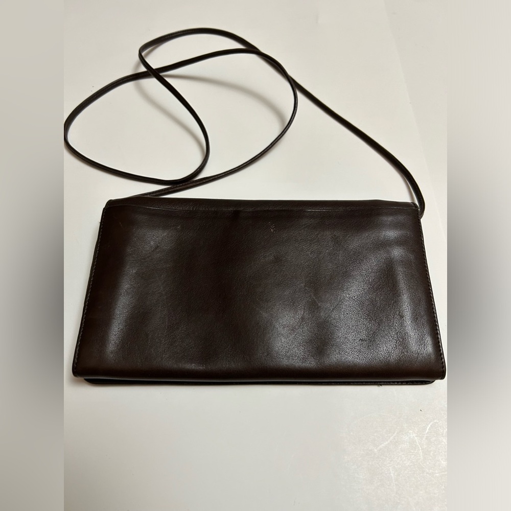 Donna Karan Small Brown Leather Handbag